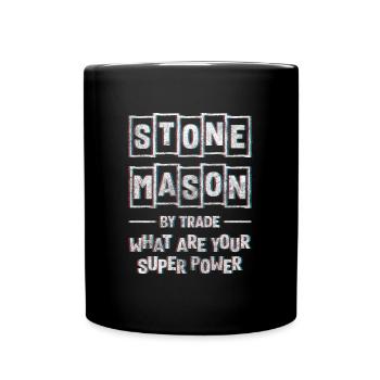 Artisanat de travail de sculpteur - Mug uni - noir - Devant