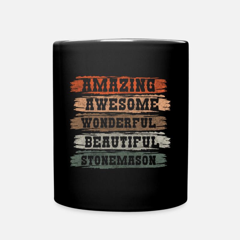 Tailleur de pierre Travail Artisanat Artisan - Mug uni - noir