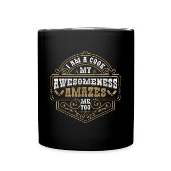 Kitchen Hobby Delicious Cook - Full Colour Mug - black - Front
