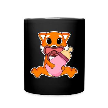 Baby Shiba Inu Motif - Full Colour Mug - black - Front