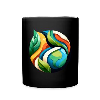 Terre artistique - Mug uni - noir - Devant