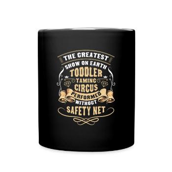 Chapiteau de cirque cirque itinérant - Mug uni - noir - Devant