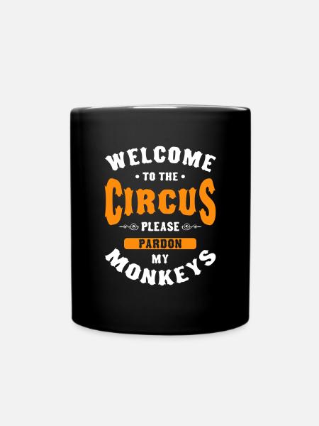 Manege Dompteur - Tasse einfarbig - Schwarz