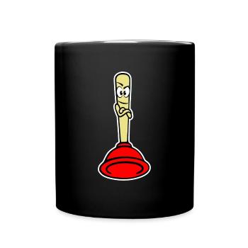 Pömpel - Tasse einfarbig - Schwarz - Vorne