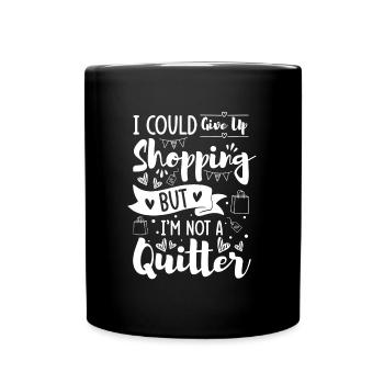 Shoppen Geschenk Schuhe - Tasse einfarbig - Schwarz - Vorne