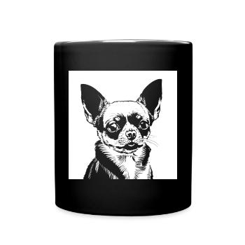 Funny Chihuahua wearing Sunglasses Chihuahuas - Full Colour Mug - black - Front