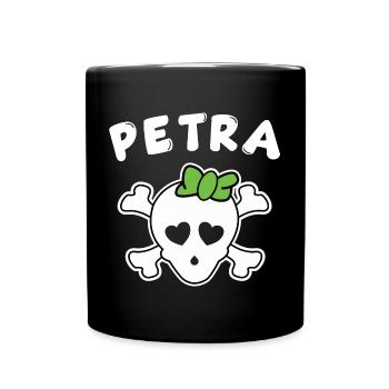 Pirate Petra Design pour les filles et les femmes - Mug uni - noir - Devant