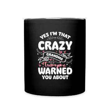 Grandpa, offspring, grandmother, favorite person - Full Colour Mug - black - Front
