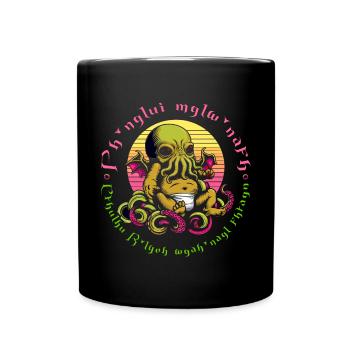 Charme de Lovecraft : Mettant en vedette le cthulhu vintage - Mug uni - noir - Devant