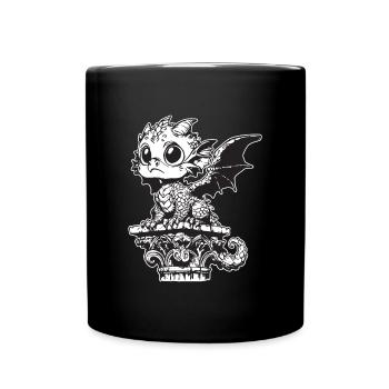 Gargoyle Dragon - Full Colour Mug - black - Front