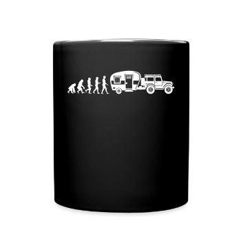 Camping Wanderlust Wanderer Camper Caravan - Mug uni - noir - Devant