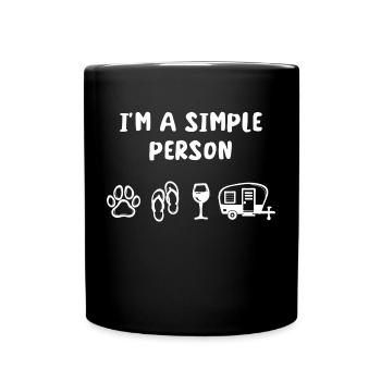 Déclaration camping-car Camping Wanderer Camper - Mug uni - noir - Devant