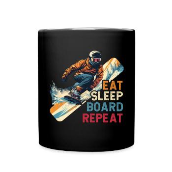 Snowboarding Snowboard Snowboarder - Full Colour Mug - black - Front