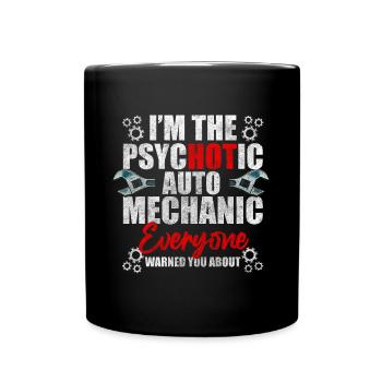 Car Craftsman Mechanic - Full Colour Mug - black - Front