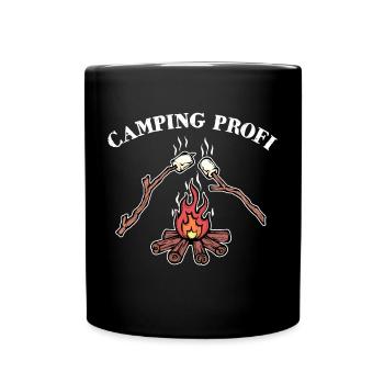 Campsite Campfire Statement Camping Hiker - Full Colour Mug - black - Front