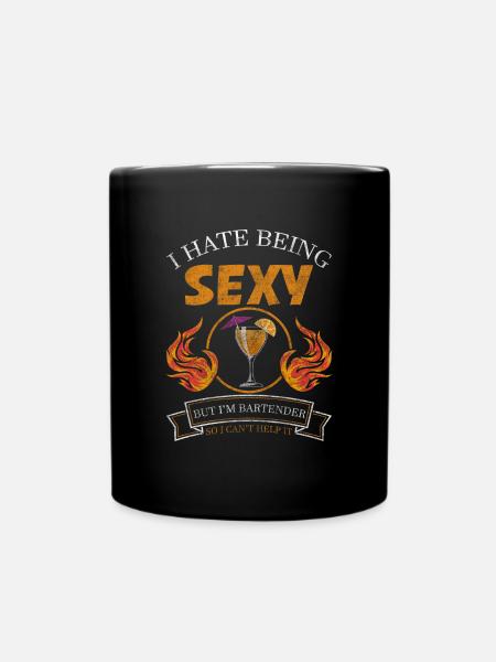 Bar Alkohol Mixgetränk - Tasse einfarbig - Schwarz