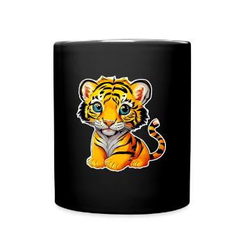 Tiger - Full Colour Mug - black - Front