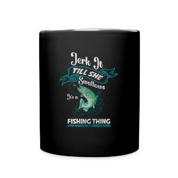 Pêcheur Petri Heil Pike - Mug uni - noir - Devant