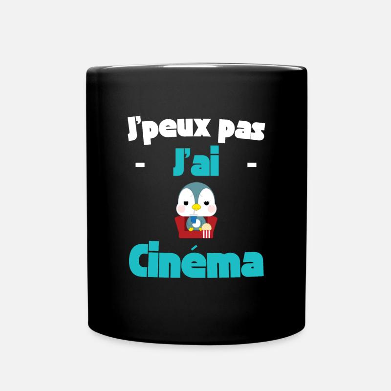 J'peux pas j'ai Cinéma - Mug uni - noir