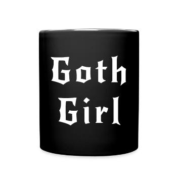 Goth girl, cadeau pour fille ou femme gothique - Mug uni - noir - Devant