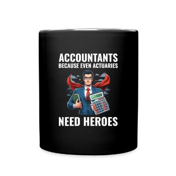 Accountant Accounting Bookkeeping Finance Funny - Full Colour Mug - black - Front