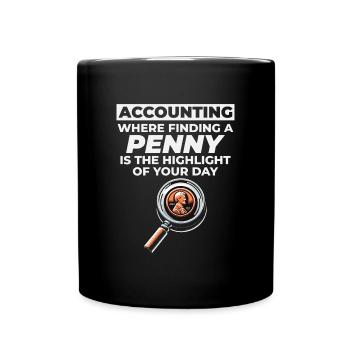 Accountant Accounting Bookkeeping Finance Funny - Full Colour Mug - black - Front