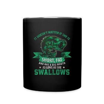 Bateau de pêche Sport - Mug uni - noir - Devant