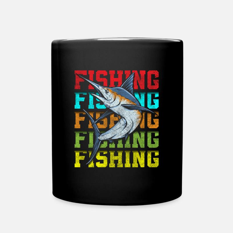 Angeln Barsch Köder Hecht - Tasse einfarbig - Schwarz