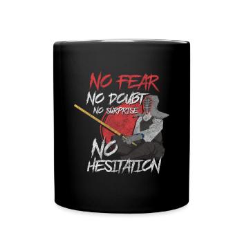 Combattant Aikido Guerrier Katana - Mug uni - noir - Devant
