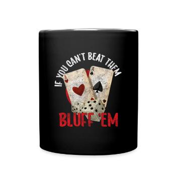 Cartes de joueurs de cartes Poker Poker - Mug uni - noir - Devant