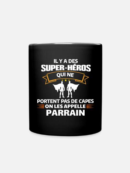 Citations de Super-Héros Amusantes - Mug uni - noir