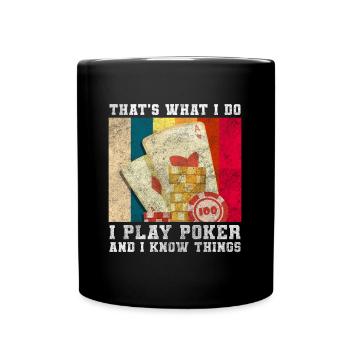 Player Cards Double Head - Full Colour Mug - black - Front