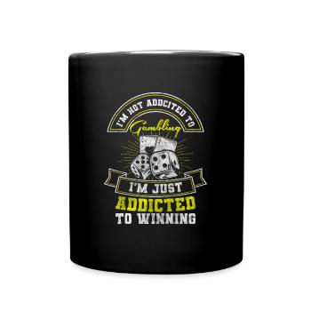 Player Cards Poker Face - Full Colour Mug - black - Front