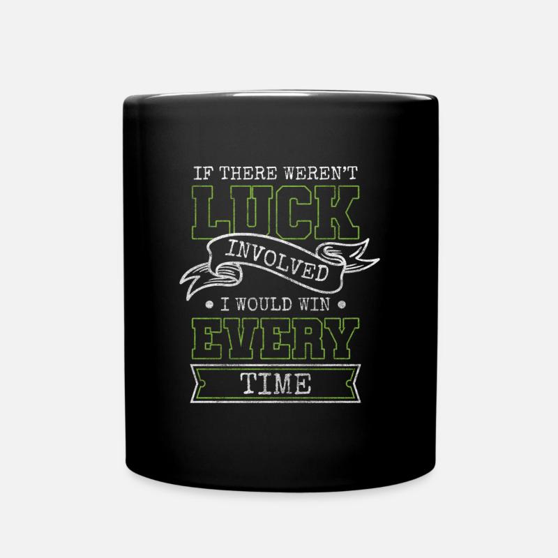 Spieler Karten Poker Full House - Tasse einfarbig - Schwarz