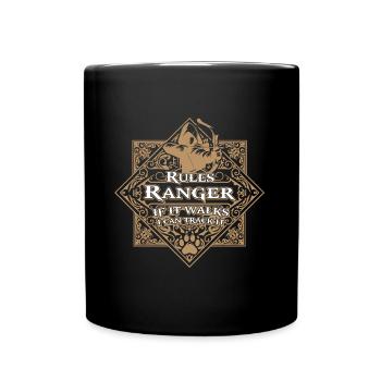 Regeln Ranger - Tasse einfarbig - Schwarz - Vorne