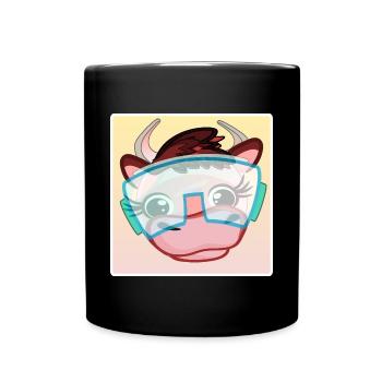 SKIBRILLE MILCHKÜHE - WINTERSPORT SKI - Tasse einfarbig - Schwarz - Vorne