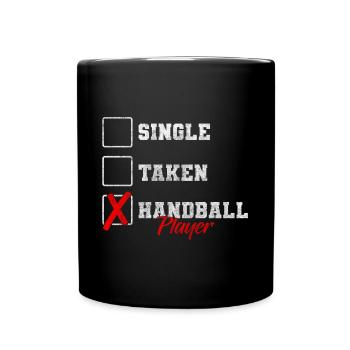 Handball Ball Hobby Ball Sports - Full Colour Mug - black - Front