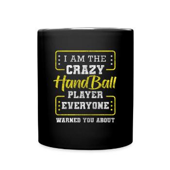 Handballer Ball Wettkampf Torwart - Tasse einfarbig - Schwarz - Vorne