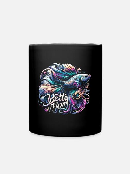 Betta Mama - Tasse einfarbig - Schwarz