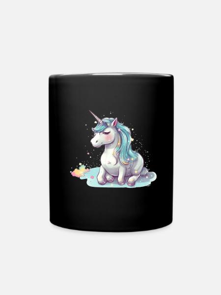Licorne inclinable - Mug uni - noir