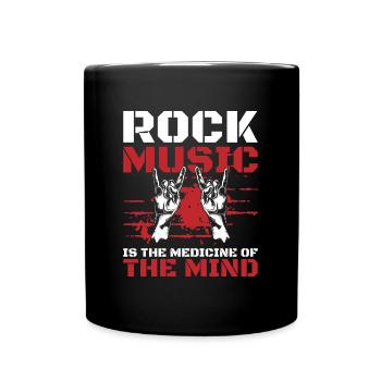 Rocker Rockmusik Heavy Metal Rockabilly - Tasse einfarbig - Schwarz - Vorne