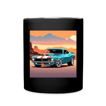 Muscle car - Full Colour Mug - black - Front