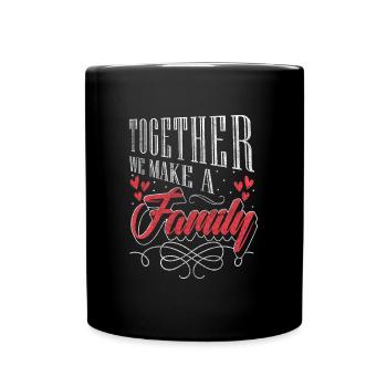 Familientreffen Dinner Zuhause Treffen - Tasse einfarbig - Schwarz - Vorne