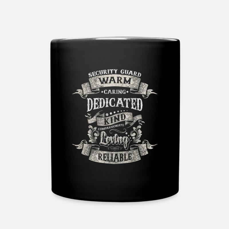 Sécurité, Sécurité, Ordre, Garde - Mug uni - noir