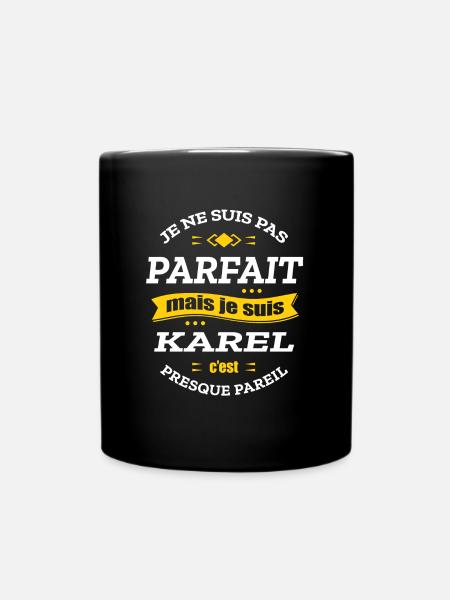 KAREL PARFAIT - PRENOM KAREL - Mug uni - noir