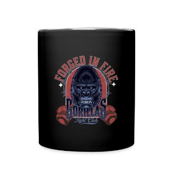 Gorilla Fight Club Boxing - Full Colour Mug - black - Front