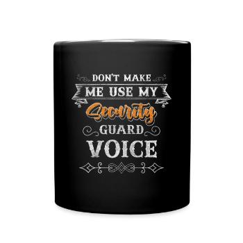 Security, protection, sarcasm, watch out - Full Colour Mug - black - Front