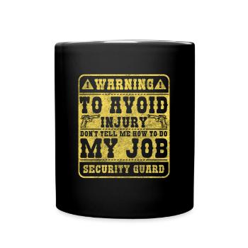 Security, Gatekeeper, Order, Guard - Full Colour Mug - black - Front