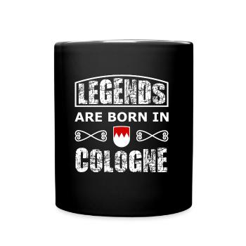Né dans la belle ville de Cologne - Mug uni - noir - Devant