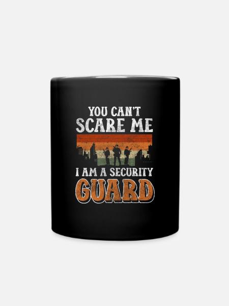 Security Gebäude Zyniker Wache - Tasse einfarbig - Schwarz
